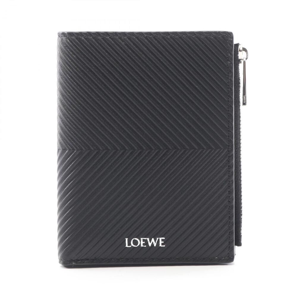 Loewe Slim Compact Wallet Bifold Leather Black